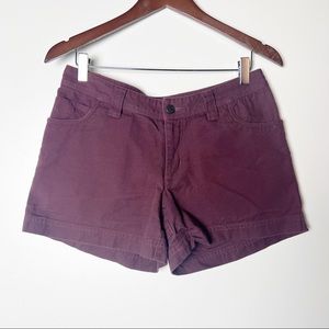 Patagonia organic cotton maroon shorts